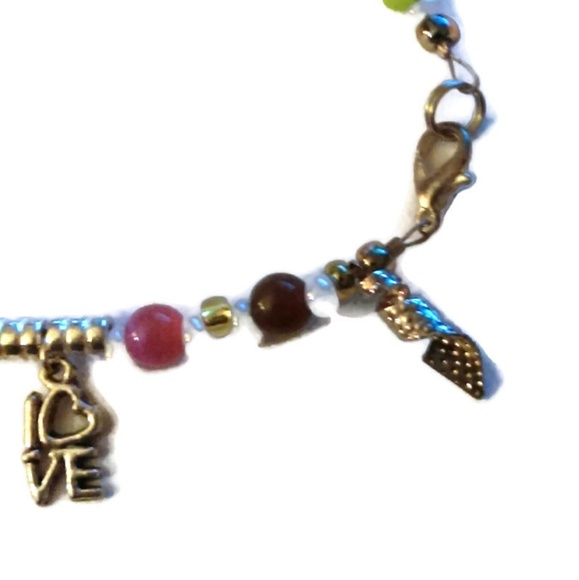 RESTOCKED Peace Love Hope rainbow charm bracelet - Picture 6 of 8